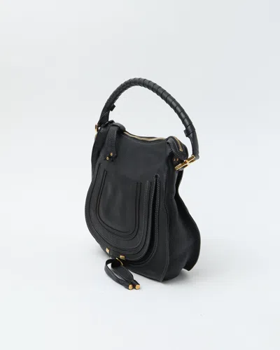 Chloé Medium Marcie Hobo Bag In Black