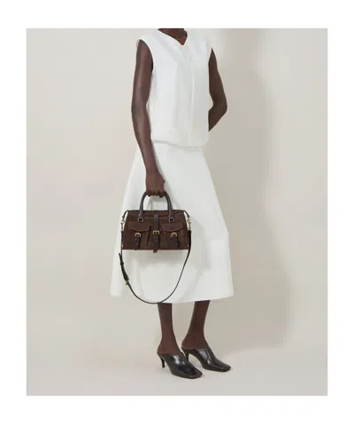 Mulberry Small Suede Roxanne Top-handle Bag In Pattern