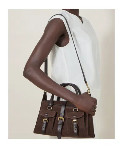 Mulberry Small Suede Roxanne Top-handle Bag In Pattern