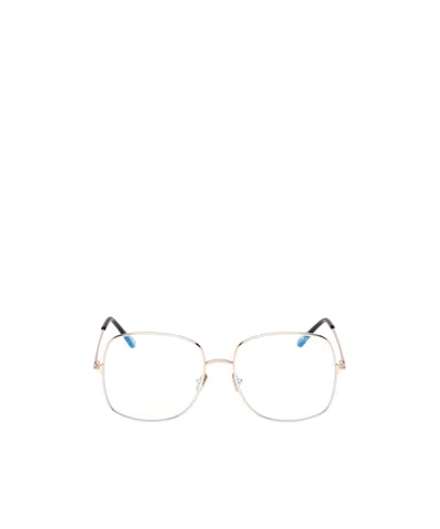 Tom Ford Eyewear Square Frame Glasses In Gold
