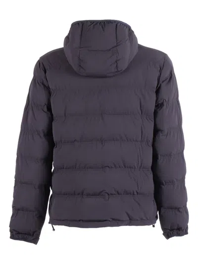 Aspesi Hooded Long-sleeve Jacket In Blue