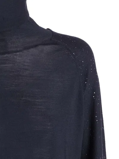 Lorena Antoniazzi Turtleneck Shirts In Blue