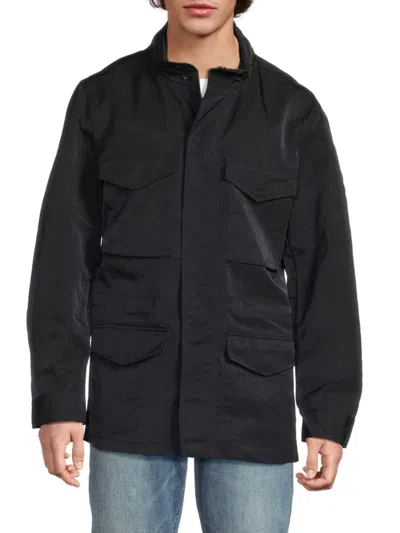 Joe's Jeans Men's M16 Hooded Military Jacket In Blue