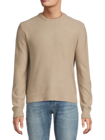 Joe's Jeans Men's Rib-knit Merino Wool Classic-fit Sweater In Brown