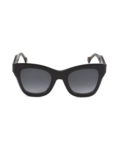 Carolina Herrera Women's 50mm Cat-eye Sunglasses In Black
