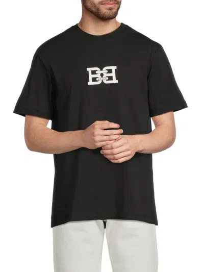 Bally Men's Logo Graphic Cotton T-shirt In Black