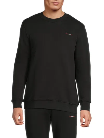 Bally Men's Logo Cotton Sweatshirt In Black