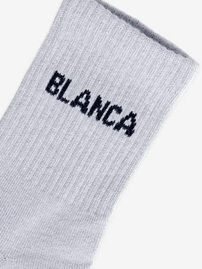 Blanca Sport Girls Logo Socks In Gray