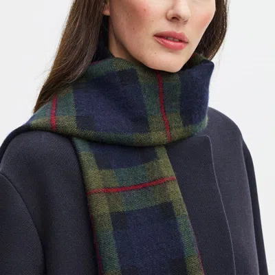 Aspinal Of London Premium Merino Wool Oversized Scarf In Green