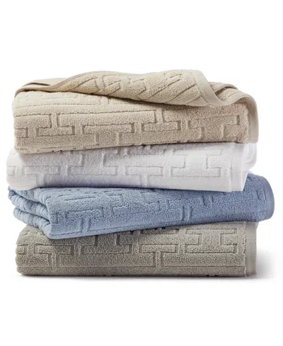 Hotel Collection Sculpted Chain-link Bath Towel, 30" X 56", Exclusively At Macy's In Blue