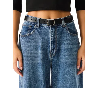 Steve Madden Women's 2 Piece Smooth And Textured Belts In Multi