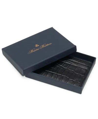Brooks Brothers Men's Portland Compact Cardholder In Black