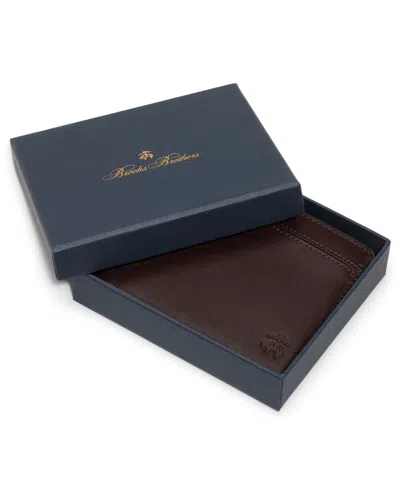 Brooks Brothers Men's Cayman Bi-fold Wallet In Brown
