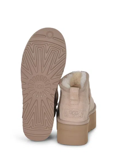 Ugg Boots  "classic Ultra Mini Con Plateau" In Neutral