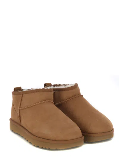Ugg "classic Ultra Mini" Boots In Brown