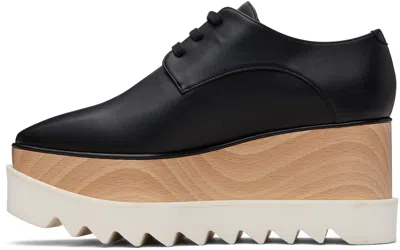 Stella Mccartney Black Elyse Platform Derbys In Black