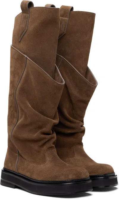 Attico Passeggiata Suede Leather Boots