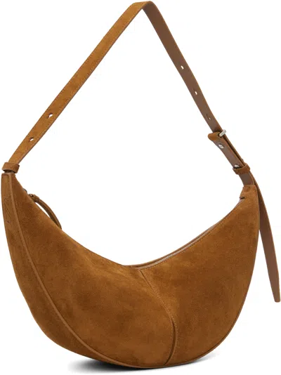 Proenza Schouler Tan Slide Soft Suede Bag In Green