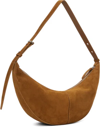 Proenza Schouler Tan Slide Soft Suede Bag In Green