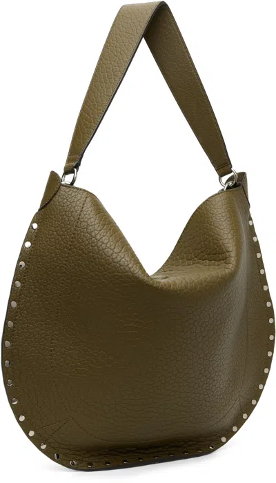 Isabel Marant Khaki Oskan Soft Bag In Brown