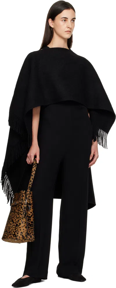 Totême Tan Belted Pony Hair Bucket Bag In Brown