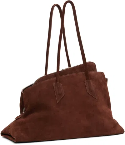 Attico Tan 'la Passeggiata' Medium Top Handle Bag
