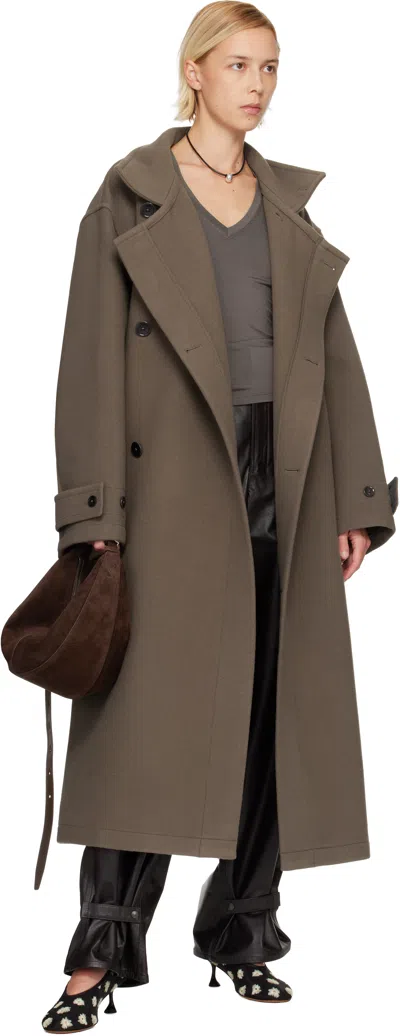 Proenza Schouler Brown Slide Soft Suede Bag In Brown