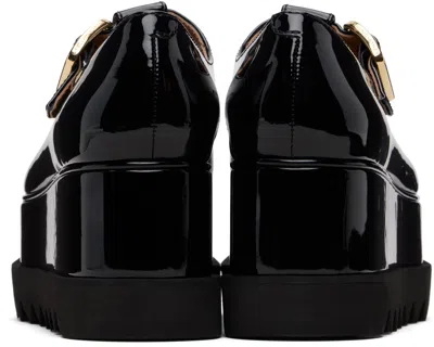 Stella Mccartney Black Elyse T-bar Platform Mary Jane Derbys In Black