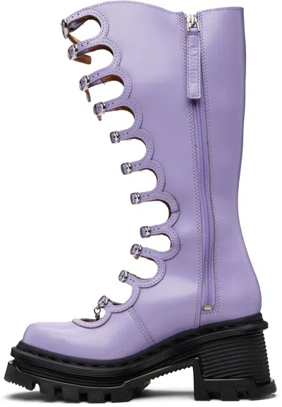 Marc Jacobs Purple Dr. Martens Edition Kiki Tall Boots