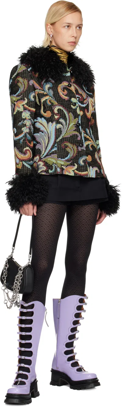 Marc Jacobs Purple Dr. Martens Edition Kiki Tall Boots