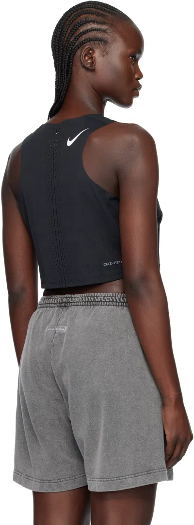 Nike Black Dri-fit Adv Aeroswift Sport Top In Blue