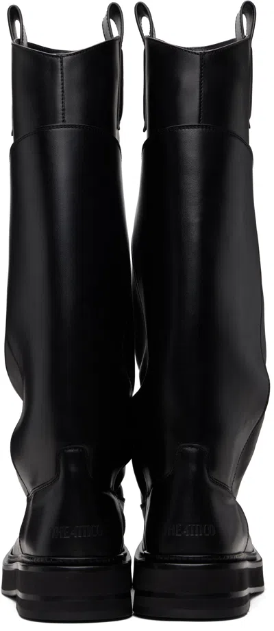 Attico 35mm Passeggiata Leather Knee-high Boots In Black