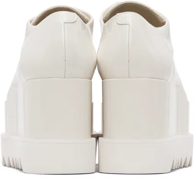 Stella Mccartney White Limited Edition Elyse Monochrome Platform Derbys In White