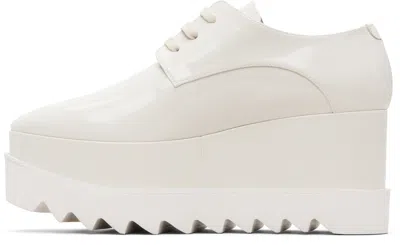 Stella Mccartney White Limited Edition Elyse Monochrome Platform Derbys In White