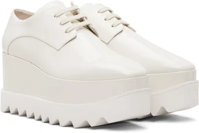Stella Mccartney White Limited Edition Elyse Monochrome Platform Derbys In White