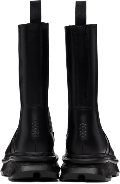 Dr. Martens Black 14xx Qubist Chelsea Boots In Black