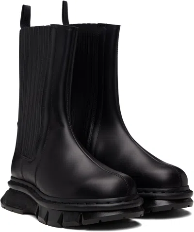 Dr. Martens Black 14xx Qubist Chelsea Boots In Black