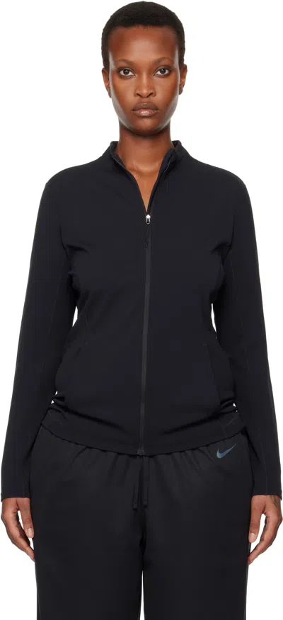 Nike Black Moisture-wicking Sport Jacket In Multi