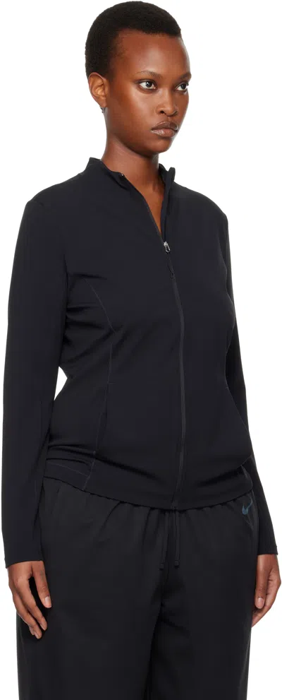 Nike Black Moisture-wicking Sport Jacket In Multi