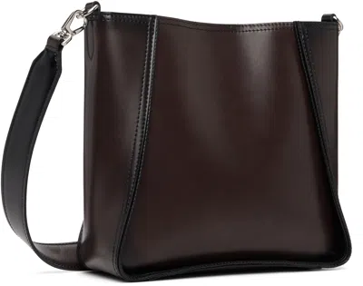 Stella Mccartney Brown Logo Square Crossbody Bag