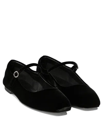 Aeyde "uma" Mary Jane Ballets Flat In Black