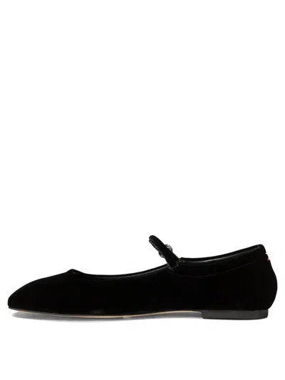 Aeyde "uma" Mary Jane Ballets Flat In Black
