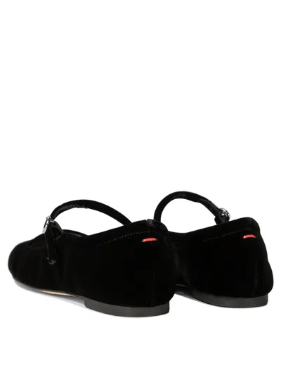 Aeyde "uma" Mary Jane Ballets Flat In Black