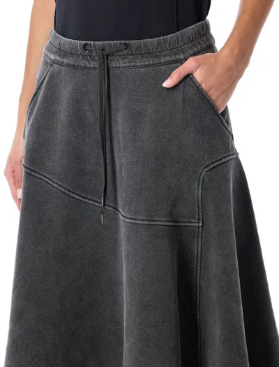Our Legacy Midi Skirt With Drawstring And Pockets In Gray