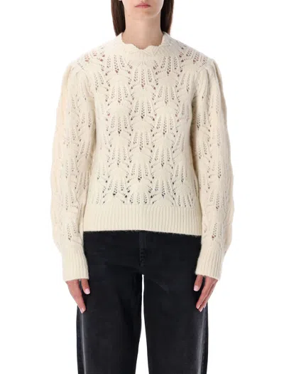 Isabel Marant Étoile Isabel Marant Etoile Ivory Lace Knit Sweater Marant Étoile In Neutral