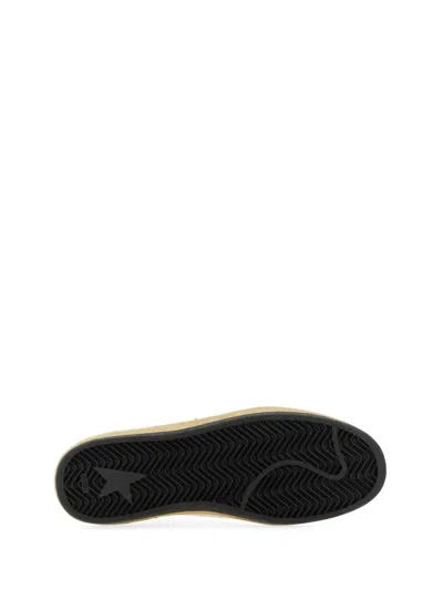 Golden Goose White Distressed Leather Sneakers In White