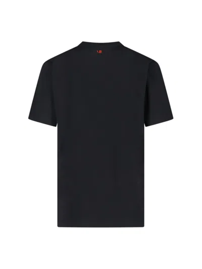 Victoria Beckham Slogan Cotton T-shirt In Black