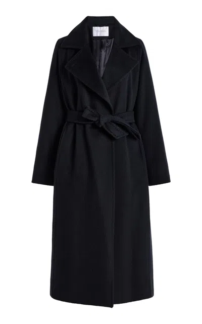 Max Mara Madame Wool-cashmere Coat In Black