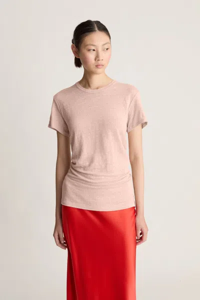 Lee Mathews Tilly Linen Jersey Tee In Neutral