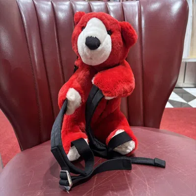 Pre-owned Dolce & Gabbana Red Bear Backpack